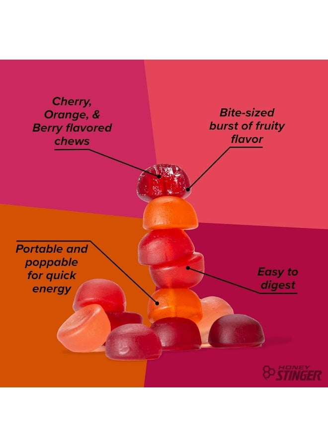 Honey Stinger طاقة مضغ سموزي الفواكه العضوية خالية من الغلوتين والكافيين للتمارين، الجري والرياضات الأداء، تغذية رياضية للمنزل والصالة الرياضية، 12 عبوة، 21.6 أونصة - Image 4