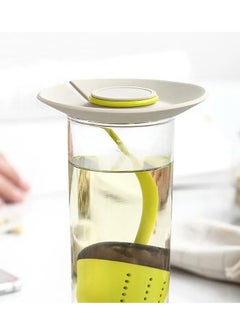 Generic Tea Infuser for Loose Leaf Tea, Hot Tea Strainer with Silicone Lid  - Image 3