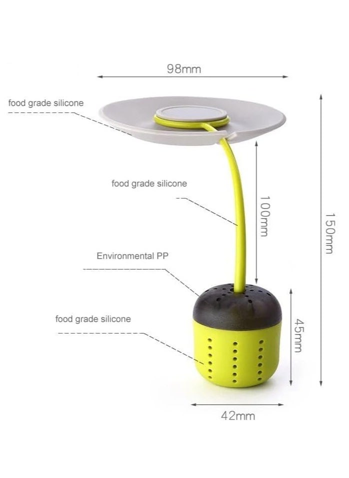Generic - Tea Infuser for Loose Leaf Tea, Hot Tea Strainer with Silicone Lid - Image 1