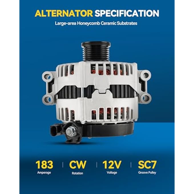 PHILTOP Alternator Compatible with 2007-2010 X5 3.0L Replacement 11362N - Image 4