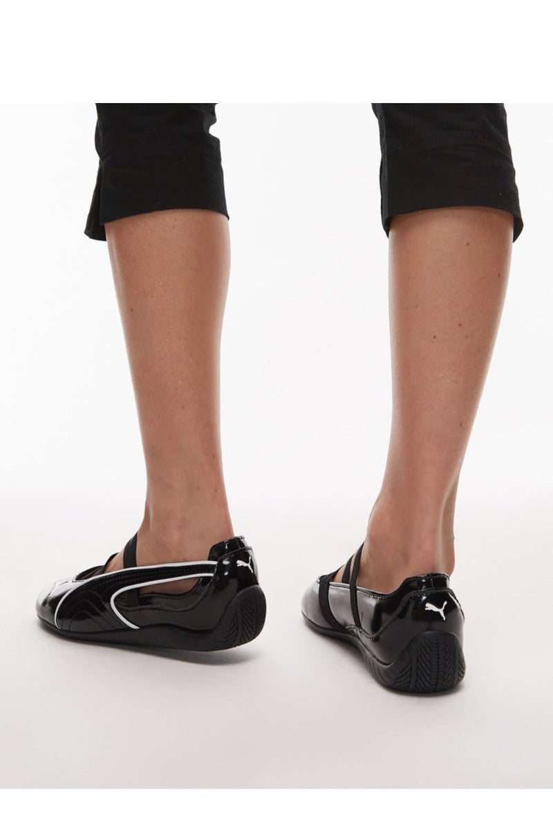 PUMA Speedcat Ballet Flats for Women | Glossy Black | Comfort Shoes - Image 4
