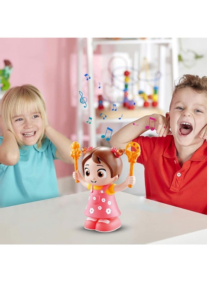 حديقة الألعاب دمية تفاعلية ناطقة ومتحركة للبنات | دمية تعليمية تعمل بالبطارية مع ملحقاتها | لعبة نطق وحركة ممتعة للأطفال | لعبة لعب أدوار داخلية للأعمار من 3 سنوات فما فوق - Image 4