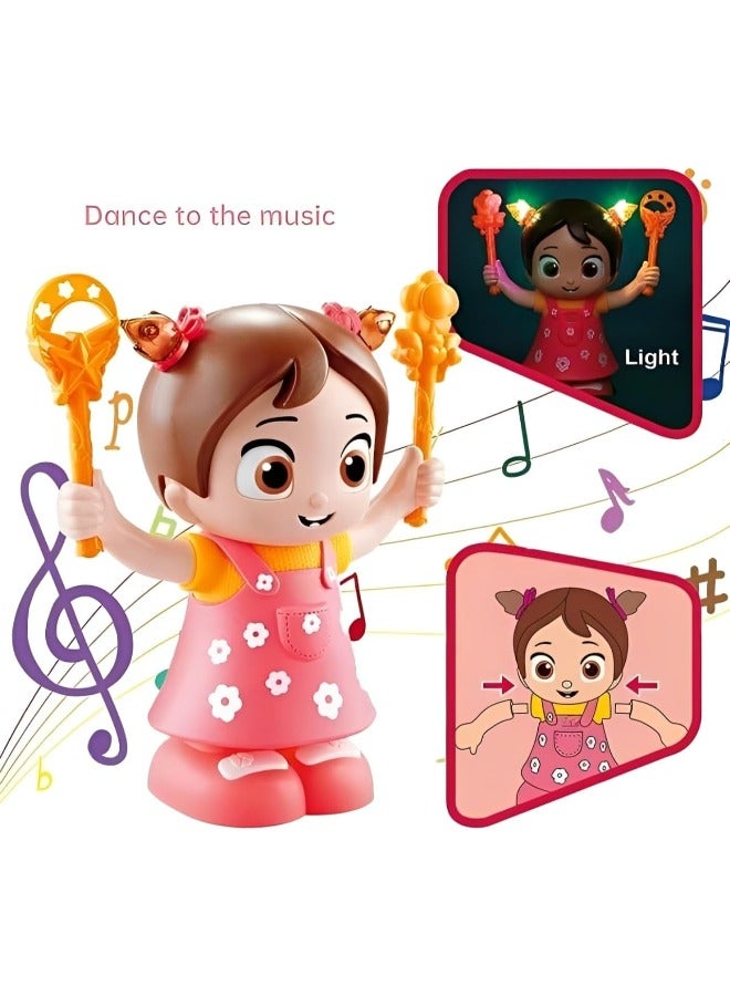 حديقة الألعاب دمية تفاعلية ناطقة ومتحركة للبنات | دمية تعليمية تعمل بالبطارية مع ملحقاتها | لعبة نطق وحركة ممتعة للأطفال | لعبة لعب أدوار داخلية للأعمار من 3 سنوات فما فوق - Image 5