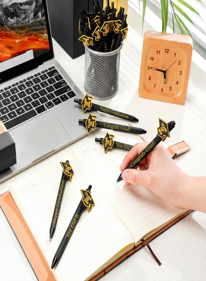 Sayglossy 30 Pcs Graduation Students Gifts Funny Pens Bulk with Sayings Ballpoint Inspirational Black Ink Pens for Student Class Employee Staff Teacher Office Supplies(Black) - Image 4