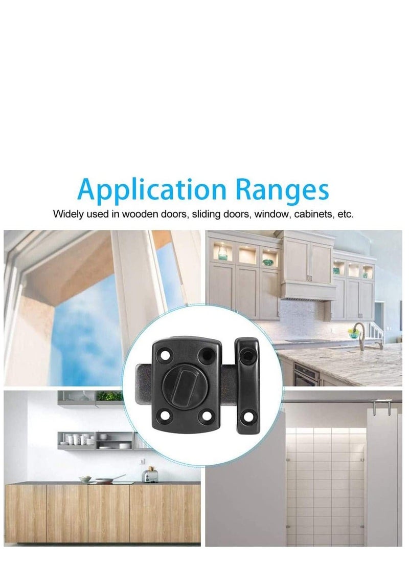 Generic - Door Lock Slide Gate Latch Tiny Door Bolt Bathroom Latch Rotate Bolt Gate Latch Door Lock - Image 1