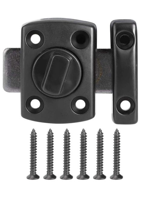 Door Lock Slide Gate Latch Tiny Door Bolt Bathroom Latch Rotate Bolt Gate Latch Door Lock