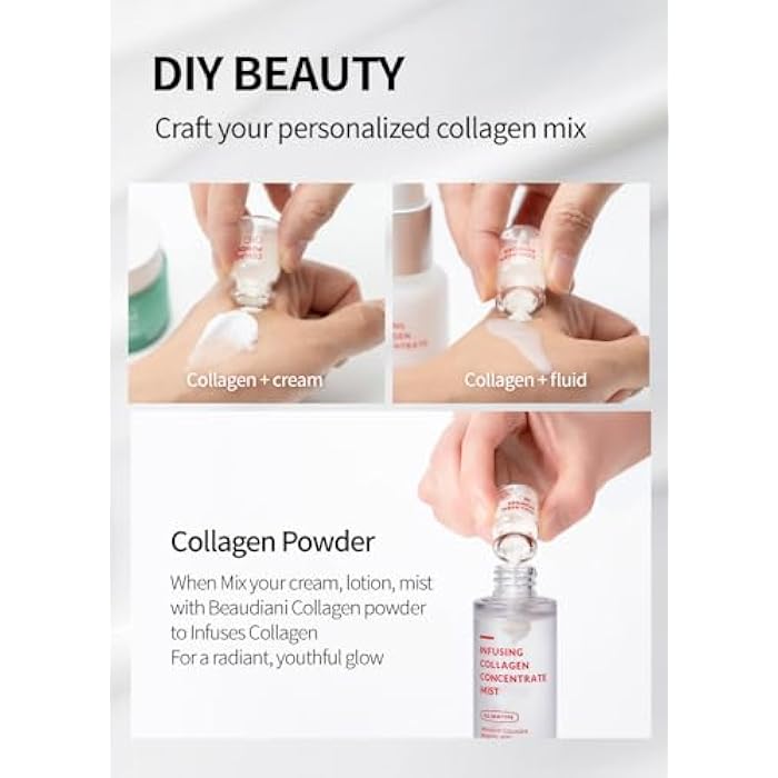 BEAUDIANI Infusing Collagen Powder (1.5g), Collagen Powder for face Skin Care, Anti-Wrinkle with Collagen, Korean Beauty, All Skin Types, Collagen Booster - Image 4