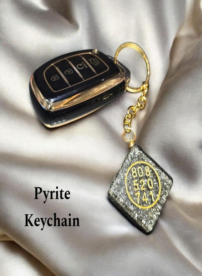 7VENS THE WORLD OF CRYSTALS ohm symbol Keychain Switch Word, Switch Number 808 as per Numerology - Image 3