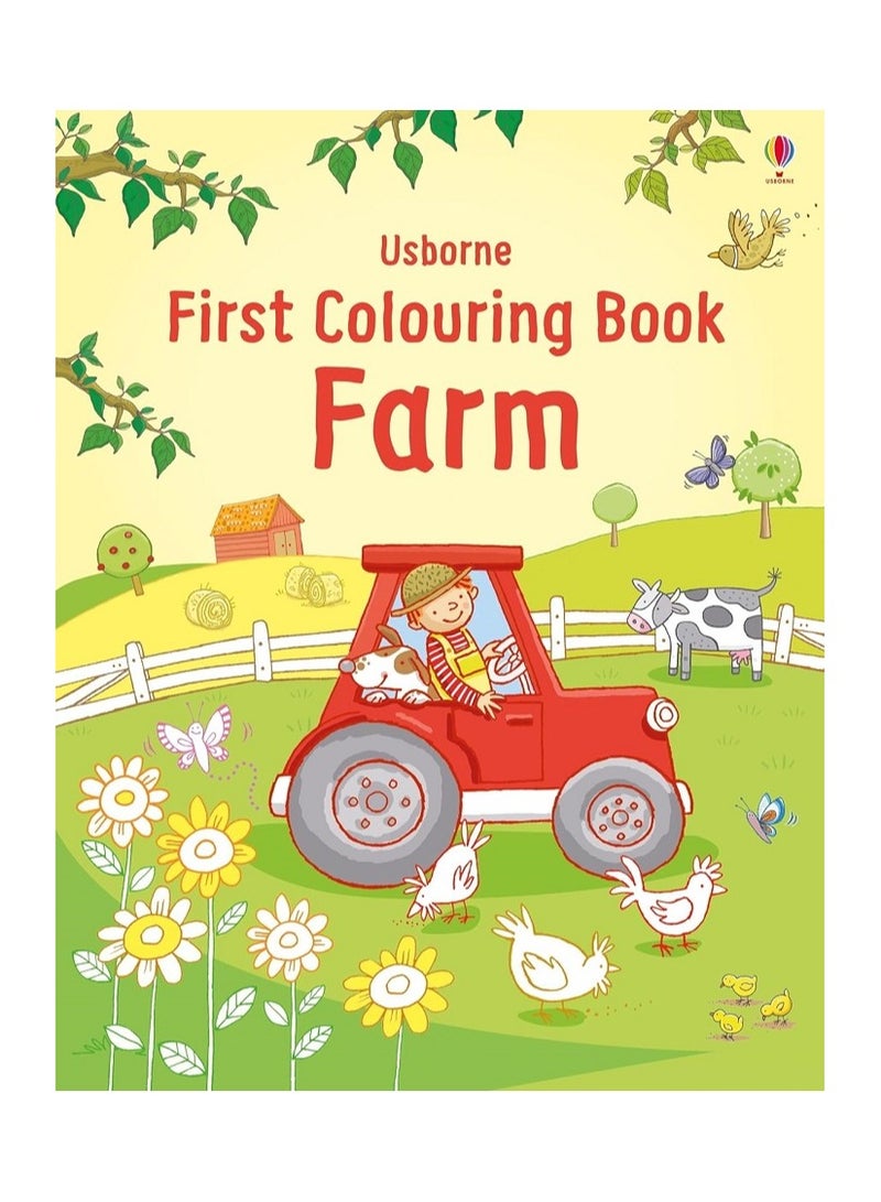 First Colouring Book Farm By Jessica Greenwell