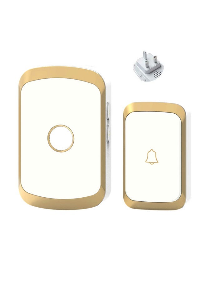 Waterproof Wireless Doorbell with LED Flash, Over 1000 Feet Range, 60 Sounds and 5 Levels of Volume, Cordless Doorbell for Home, Office, Apartment, Hotel, Warehouse and Anti-Theft White - Image 1