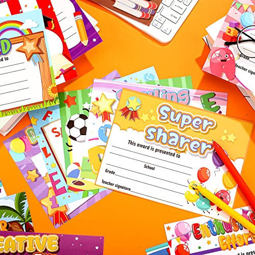 Sherr 60 Pcs Student of Award Certificates for Kids End of School Year Certificate of Achievement Student Recognition Award Achievement Graduation Teacher and Classroom Supplies (Kid) - Image 5