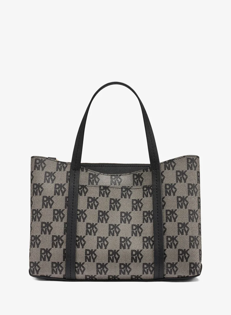 دكني حقيبة كروس بودي بسحاب وشعار نوري