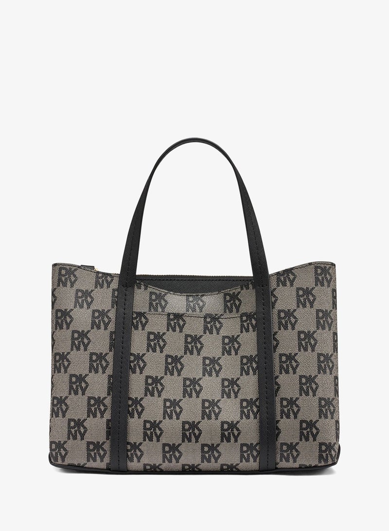 دكني حقيبة كروس بودي بسحاب وشعار نوري - Image 2