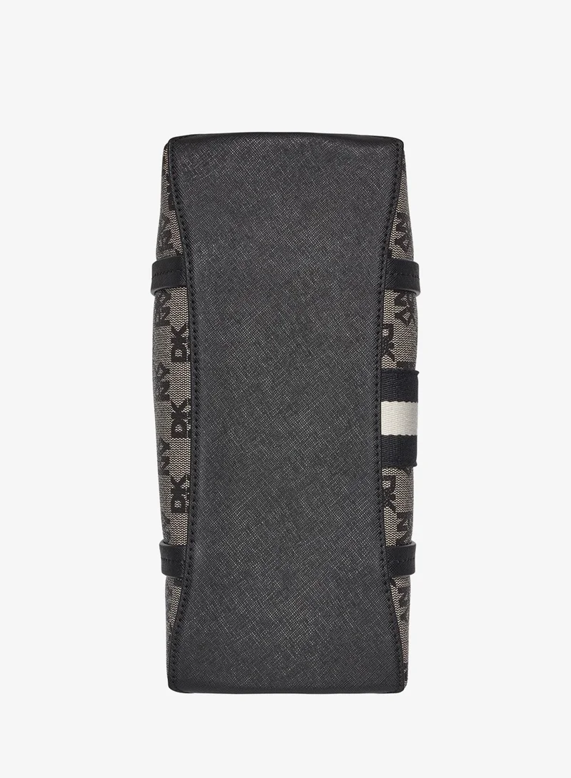 دكني حقيبة كروس بودي بسحاب وشعار نوري