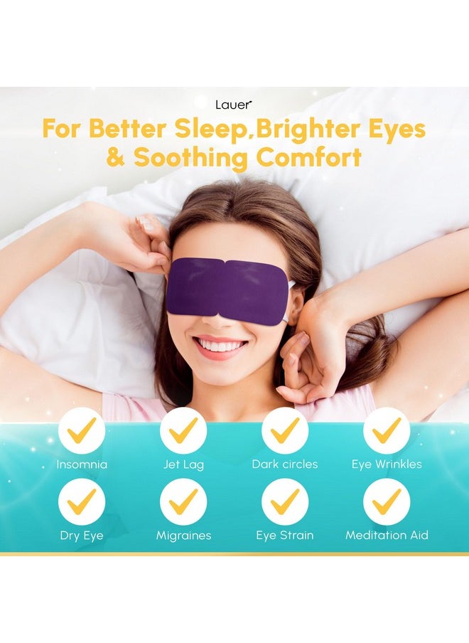 lauer cosmetic - Heated Eye Steam Mask Dry Eyes Self Warm Compress for Dark Circles Puffiness Treatment Warming Eye Mask for Relaxation & Moist Heat Therapy Fatigue, Stress, and Migraine 6 Pack Aromas Home Spa - Image 1