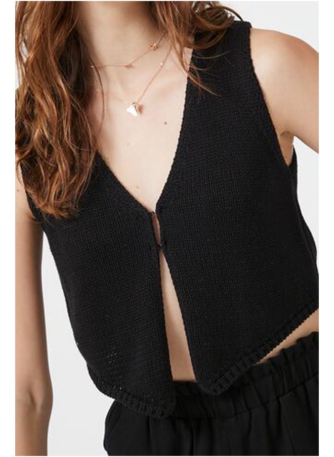 FOREVER 21 Sweater-Knit Split-Hem Vest  - Image 5