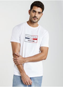 NAUTICA Graphic Regular Fit Premium Cotton Crew Neck T-shirt  - Image 1