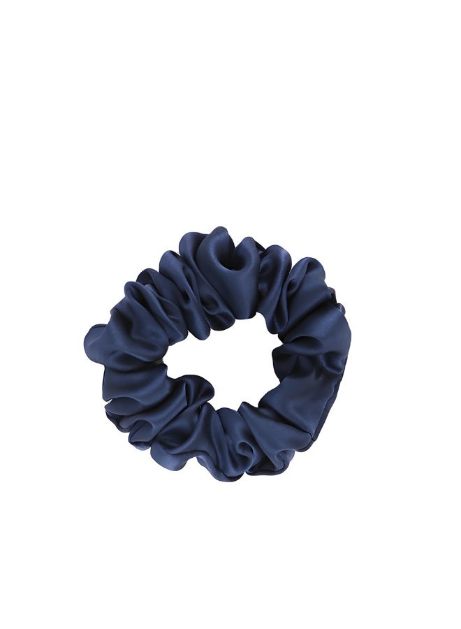 إسكدنيا ربطات الشعر السريعة الحرير الساتين الشعر المرونات الفرقات إكسسوارات الشعر الأزرق الداكن