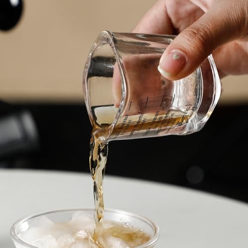 NCnnwovf 2-Pack Espresso Shot Glass Set Measuring Shot Glasses Heavy Base 2 Ounce 2.4 inch Tall Tumbler Cup for Coffee Jello Shot (2 Pack) - Image 5