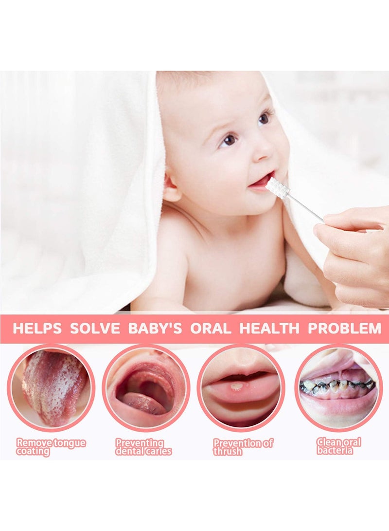 Splendors Baby Oral Cleaner Set Disposable Baby Cleaners 60 Count Infant Tongue Cleaner Dental Care Newborn Mouth Gum Oral Cleanser Silicone Finger Toothbrush For Baby  - Image 4