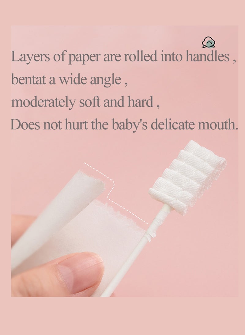 Splendors Baby Oral Cleaner Set Disposable Baby Cleaners 60 Count Infant Tongue Cleaner Dental Care Newborn Mouth Gum Oral Cleanser Silicone Finger Toothbrush For Baby  - Image 5