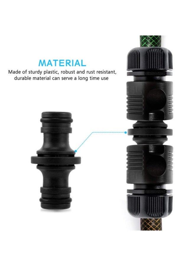 Bukela Garden Connector, Pack of 8 Hose Connectors, 1/2 Inch Double Plug, Garden Hose Connectors, Extender, Coupling Connector, Two-Way Coupling for Garden and Home Tap - Image 4