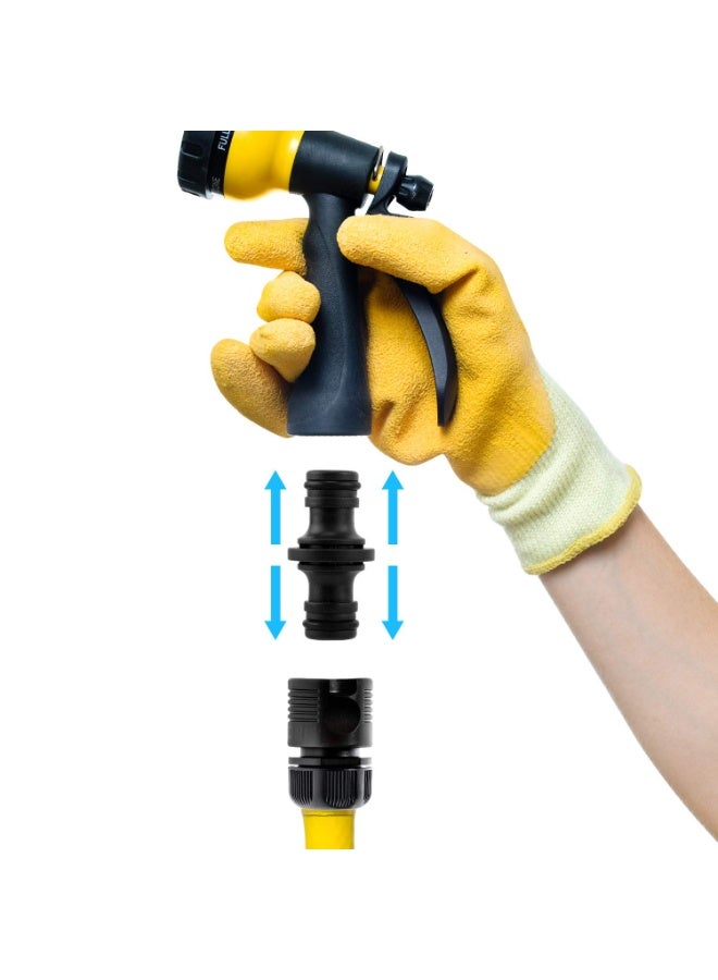 Bukela Garden Connector, Pack of 8 Hose Connectors, 1/2 Inch Double Plug, Garden Hose Connectors, Extender, Coupling Connector, Two-Way Coupling for Garden and Home Tap - Image 5