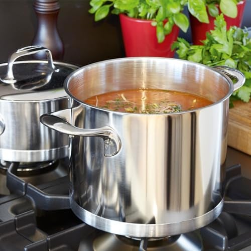 Demeyere Atlantis 8.5 Quart Deep Stockpot with Lid - Image 4