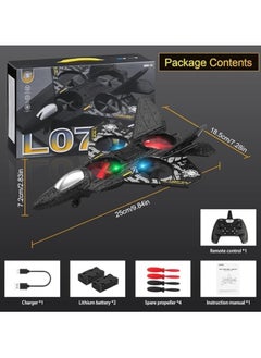 Generic RC Plane 2.4GHz Remote Control Drone Quadcopter – Fighter Aircraft with Auto Hovering, 3D Flip | RTF RC Airplane for Beginners, Kids, & Adults  - Image 2