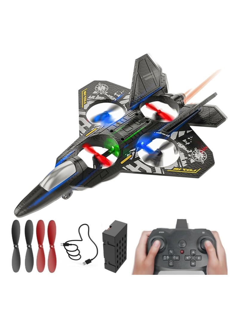 Generic RC Plane 2.4GHz Remote Control Drone Quadcopter – Fighter Aircraft with Auto Hovering, 3D Flip | RTF RC Airplane for Beginners, Kids, & Adults  - Image 1
