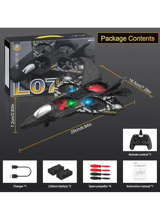 Generic RC Plane 2.4GHz Remote Control Drone Quadcopter – Fighter Aircraft with Auto Hovering, 3D Flip | RTF RC Airplane for Beginners, Kids, & Adults  - Image 2