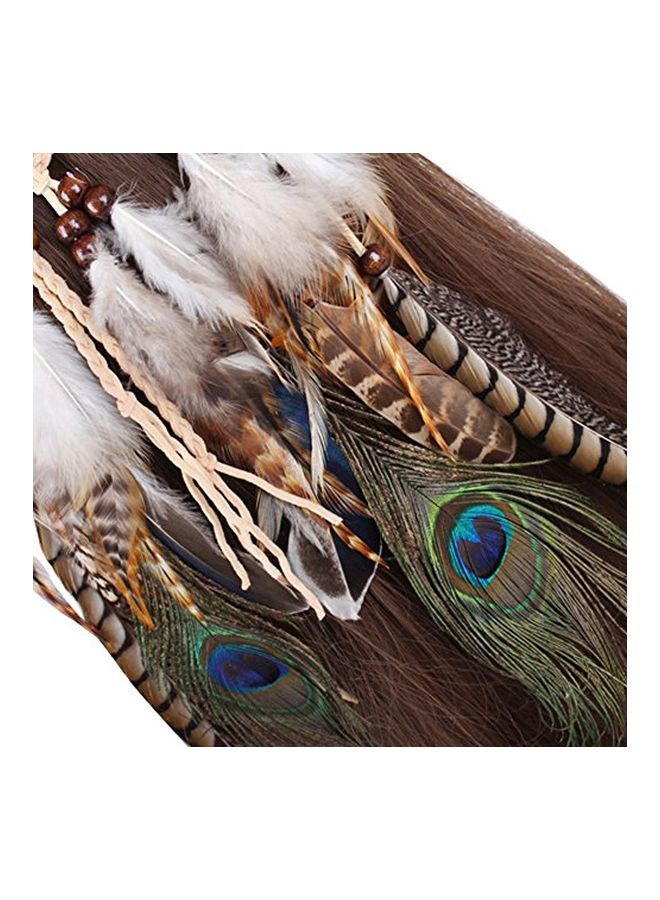 NIBEMINENT Feather Headband Multicolour - Image 3