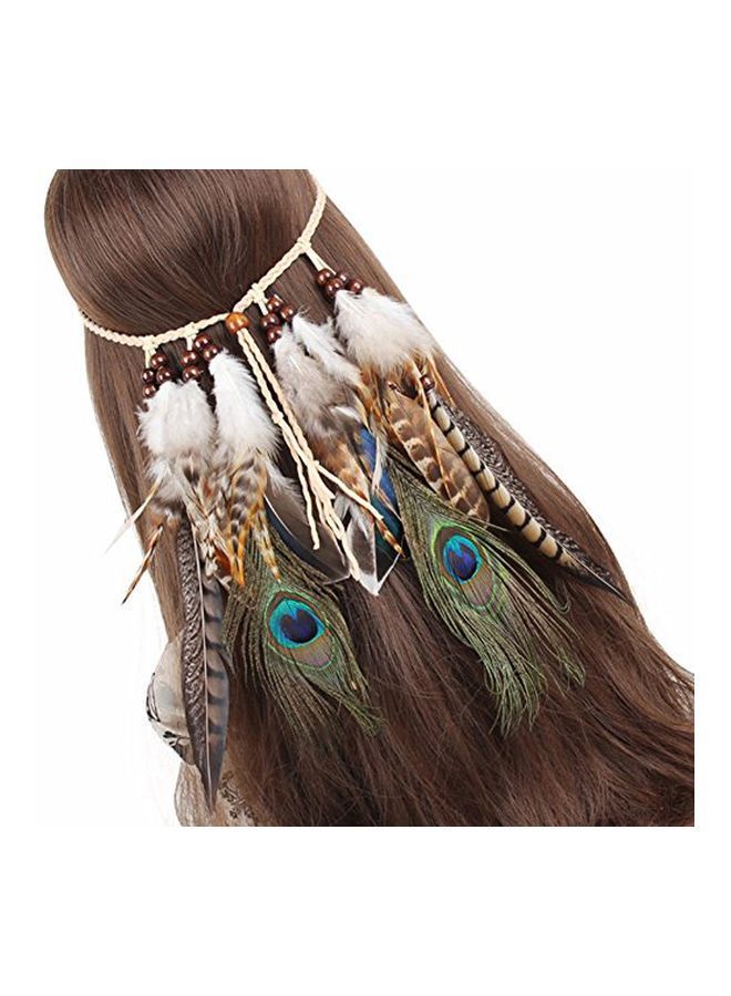 NIBEMINENT Feather Headband Multicolour - Image 4