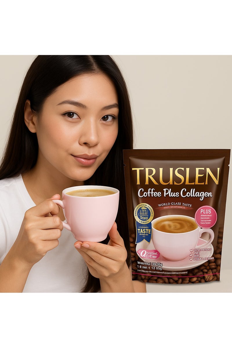 تروسلين قهوة تروسلين بالكولاجين - مشروب للتخسيس وإشراقة البشرة مع إل-كارنيتين وبدون سكر - ٢٤٠ غرام (١٥ عودًا) - Image 3