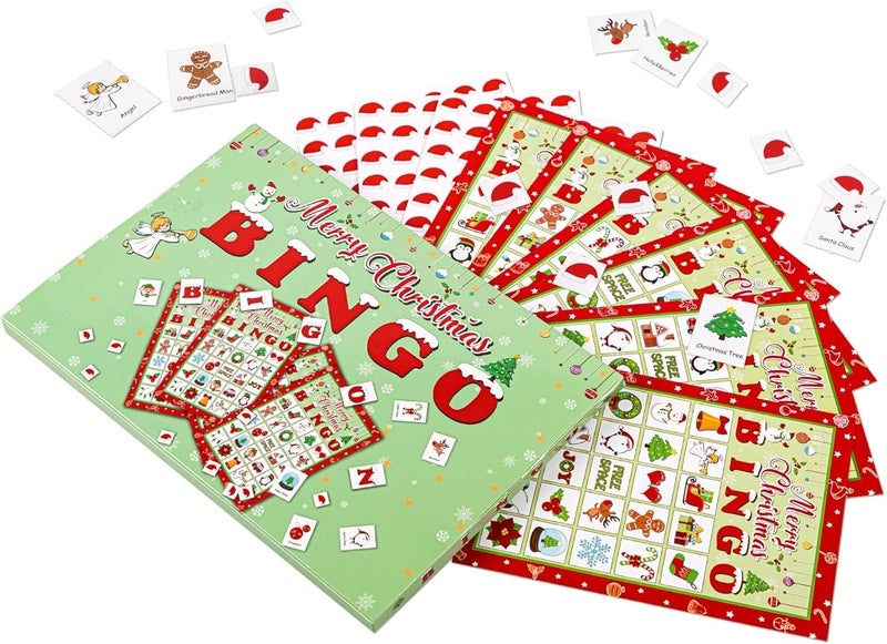 Moon Boat 40 Players Christmas Bingo Games Xmas Holiday Winter Party Supplies Favors - Image 3