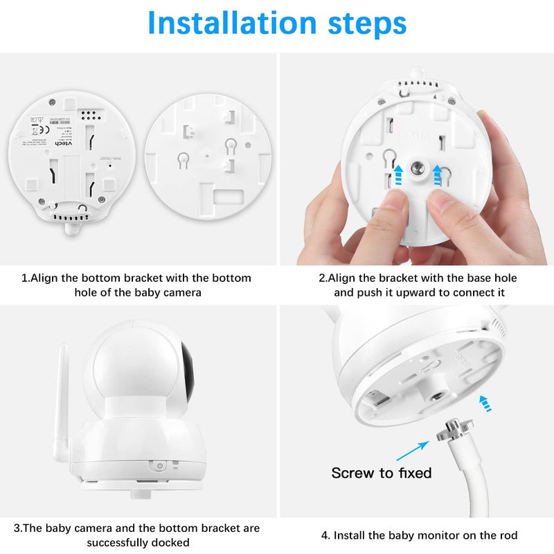 Aobelieve Baby Camera Flexible Clamp Mount for VTech VM923 and VM924 Video Baby Monitor - Image 4