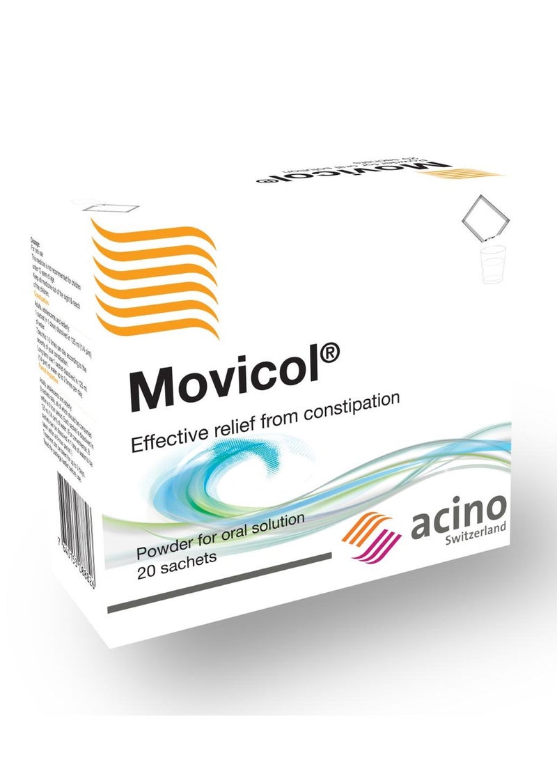 موفيكول Movicol 13.8g الكيس ، مسحوق لمحلول عن طريق الفم 20 - Image 2
