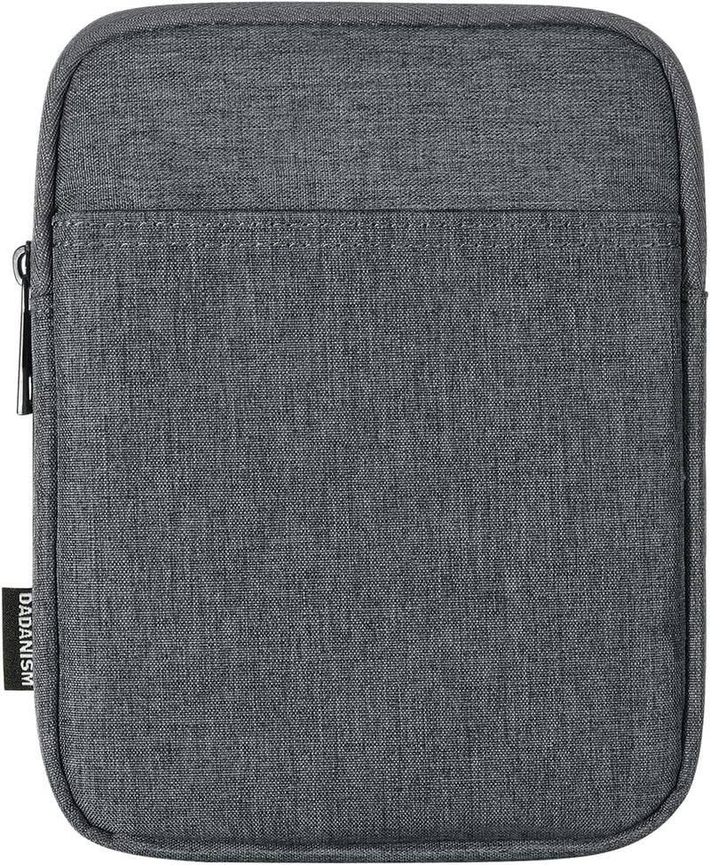 Dadanism 6-7 Inch Padded Sleeve for 7" Kindle Colorsoft Signature Edition and All-New Kindle Paperwhite, Protective Sleeve Pouch Bag Carrying Case for 6" Kindle/Kindle Oasis/Kobo E-Reader, Space Gray - Image 1