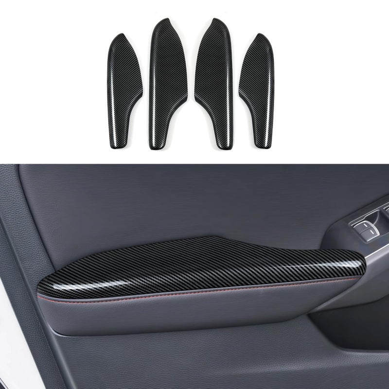 BRMYL Door Handle Armrest Cover Trim Decals for 2022 2023 2024 2025 Honda Civic 11th Gen Accessories ABS Carbon Fiber Stickers - Image 1