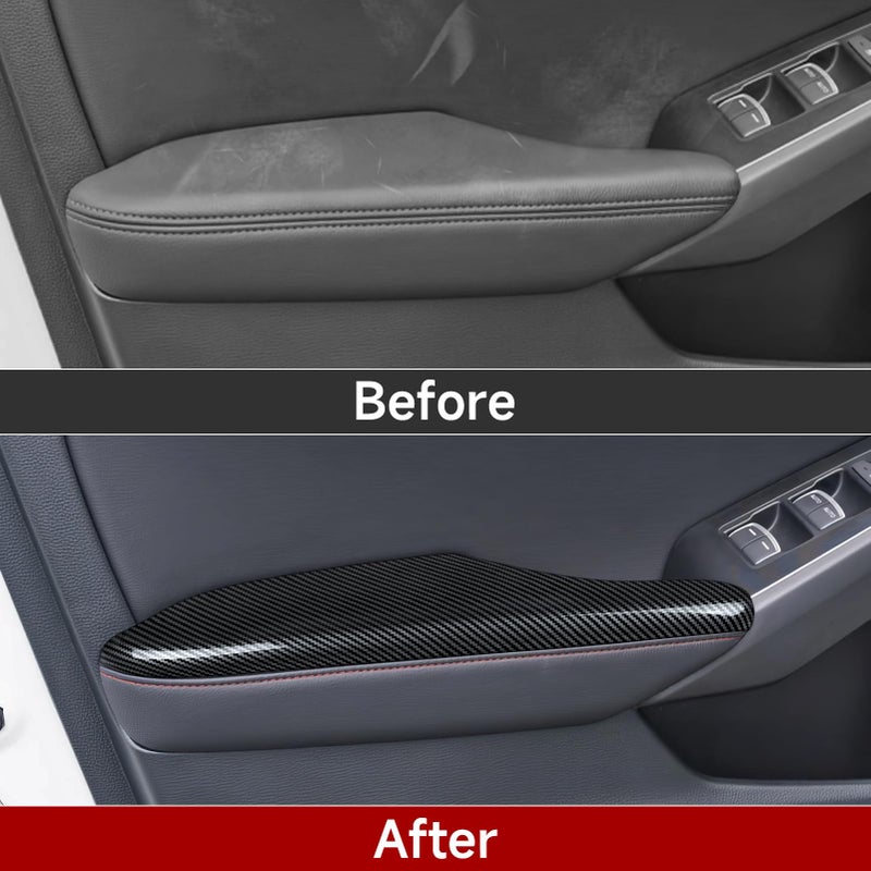 BRMYL Door Handle Armrest Cover Trim Decals for 2022 2023 2024 2025 Honda Civic 11th Gen Accessories ABS Carbon Fiber Stickers - Image 3
