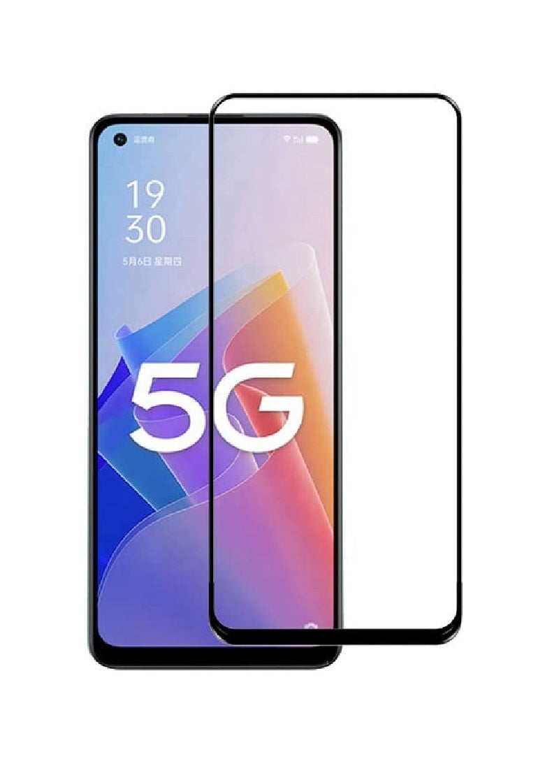 Tempered Glass Screen Protector 5D Designed For Oppo A96 5G Full Glue Edge to Edge Full Screen Coverage And Bubble Free - Image 1