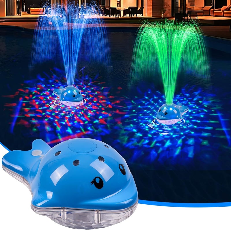 FIALAME Floating Pool Fountain with Lights - Image 1