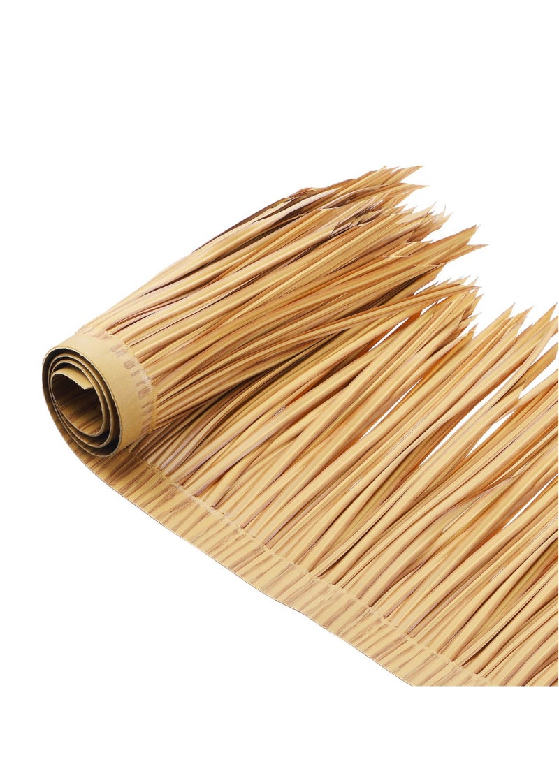 Excefore Mexican Tiki Hut Grass Skirting Roof - Duck Blinds,Decorations Roll Palm Palapa Straw Thatch Roof for Fence Party (Yellow, 1 x 0.5M) - Image 1