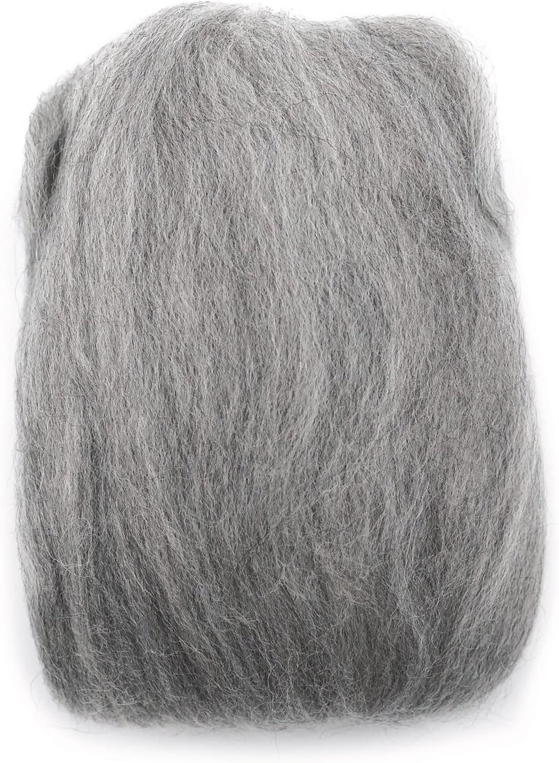 ã‚¯ãƒ­ãƒãƒ¼(Clover) Natural Wool Roving, Ash - Image 2
