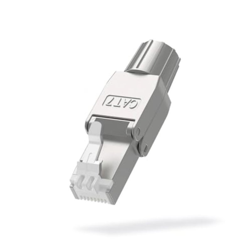 NEXUS CAT7 CAT6A SFTP موصل RJ45 خالٍ من الأدوات 4 حزم معدنية كاملة محمية إيثرنت قابس قابل لإعادة الاستخدام لـ 22AWG - 26 AWG SFTP UTP كابل 10 جيجابت في الثانية شبكة عالية السرعة مقبس ذكر 4، حزمة - Image 1