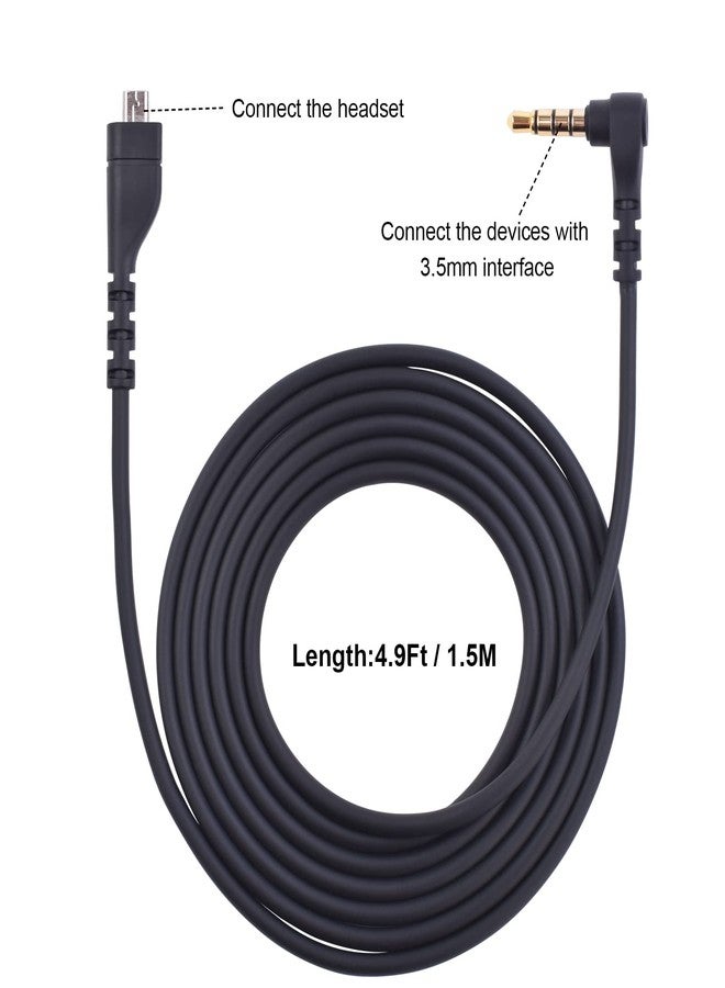 Koffmon 3.5mm Replacement Audio Cable Extension Cord Compatible with SteelSeries Arctis 3 /Arctis 5/ Arctis 7 /Arctis Pro Wireless Gaming Headphones (1.5 m/5 ft) - Image 4