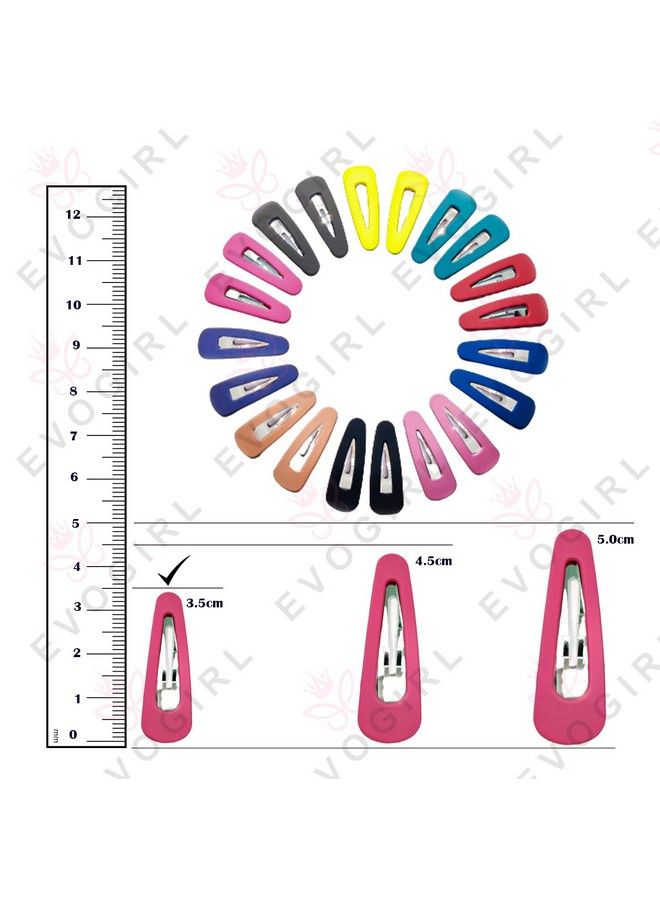 EVOGIRL Tictac Hollowed Hair Clips Matte Multicolor Barrattes 3.5Cm Xs For Girls - Image 4