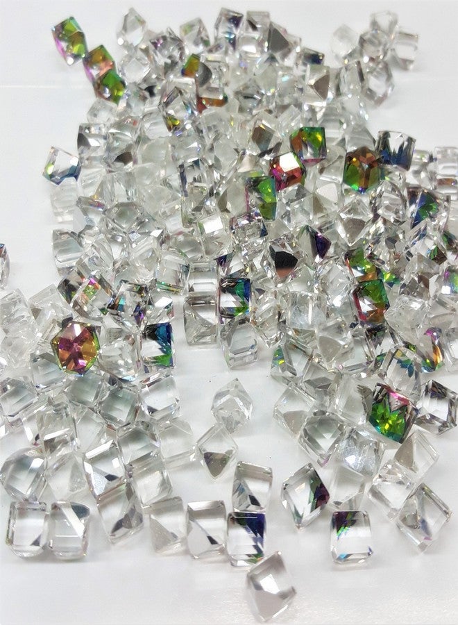 MEYA 60PCS /lot 3D Cube Square Rhinestone Crystal Glass Nails Beads Decoration Manicure Nail Art (Clear) - Image 4