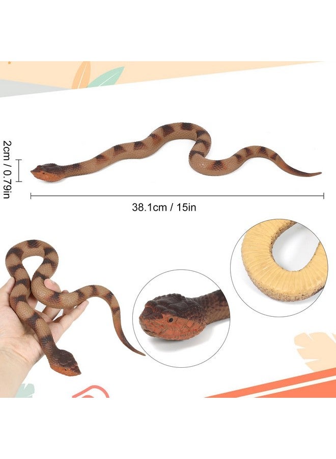 SUPER TOY Snake Toy for Kids Realistic Rubber Snake Prank Toy Plastic Fake Snake for Fun Scary Toys for Pranks Durable Toy Snake for Outdoor Play Snake Toys for Parties and Decorations - Image 5