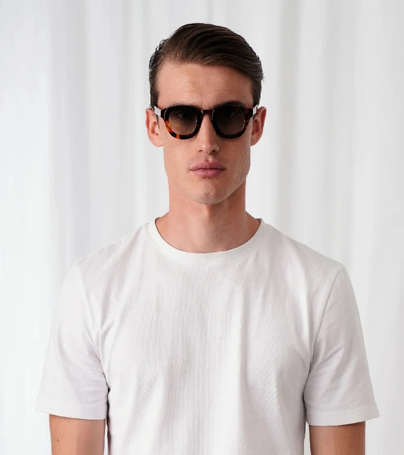 Explicit Poets Explicit Poets Unisex ROBIN Tortoise - Gradient Green Stylish Sunglasses, 5EP10